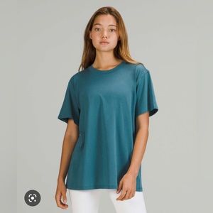 Lululemon All Yours Shirt Sleeve T-Shirt Capture Blue Size 6